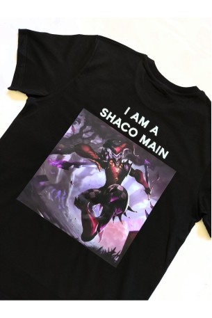 Pisa Art- League Of Legends - Lol - Karakter Baskılı Bisiklet Yaka T-Shirt - Shaco