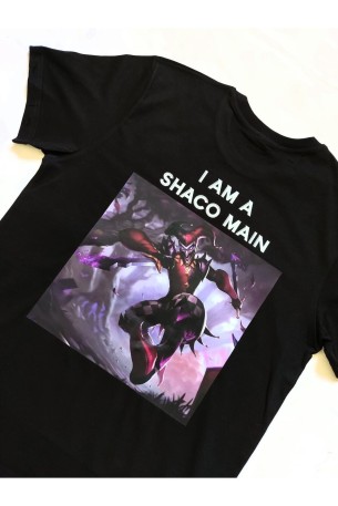 Pisa Art- League Of Legends - Lol - Karakter Baskılı Bisiklet Yaka T-Shirt - Shaco