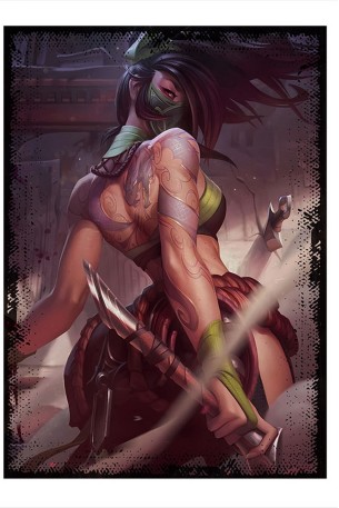 Akali League Of Legends Art Mdf Tablo 50cmX 70cm