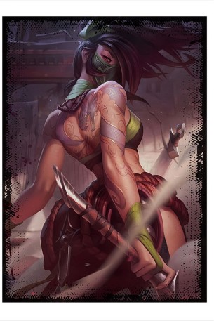 Akali League Of Legends Art Mdf Tablo 50cmX 70cm