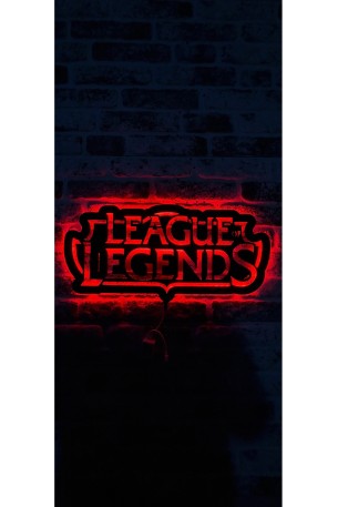 League Of Legends Lol Led Işıklı Duvar Tablosu (adaptör Dahil 1.5 Metre Kablo Uzunluğu)