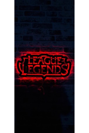 League Of Legends Lol Led Işıklı Duvar Tablosu (adaptör Dahil 1.5 Metre Kablo Uzunluğu)