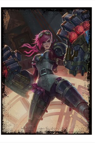 Vi League Of Legends Hediyelik Mdf Tablo 22cm X 30cm