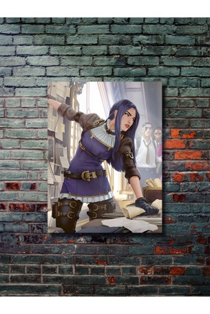 Caitlyn, League Of Legends, Eşsiz Tasarım Oyun, Karakter Posterleri, Özel Tasarım Kağıt Poster,