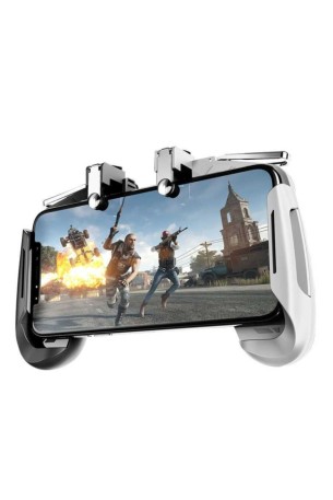 Pubg Mobile Telefon Oyun Aparatı Siyah Beyaz Tetik Gamepad