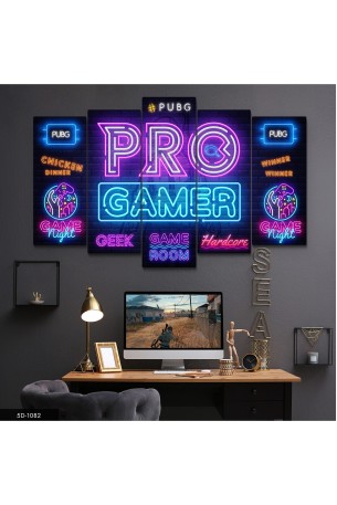 Pubg Pro Gamer 5 Parçalı Mdf Tablo