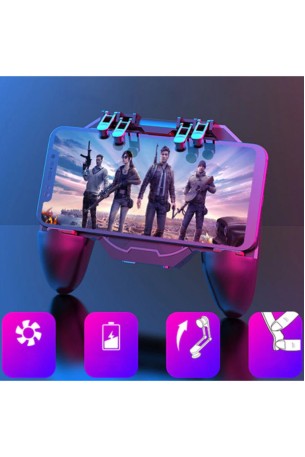 Memo Ak88 Altı Parmak Pubg Game Controller Gamepad Fanlı 1200mah