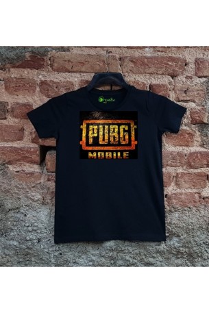 Pubg Mobile Wall Graffiti Çocuk Siyah Tişört