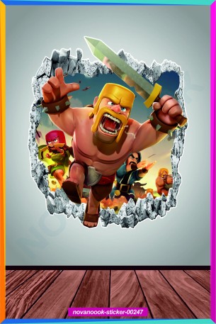 Clash of Clans Cam Duvar Sticker Etiket (sticker-00247)